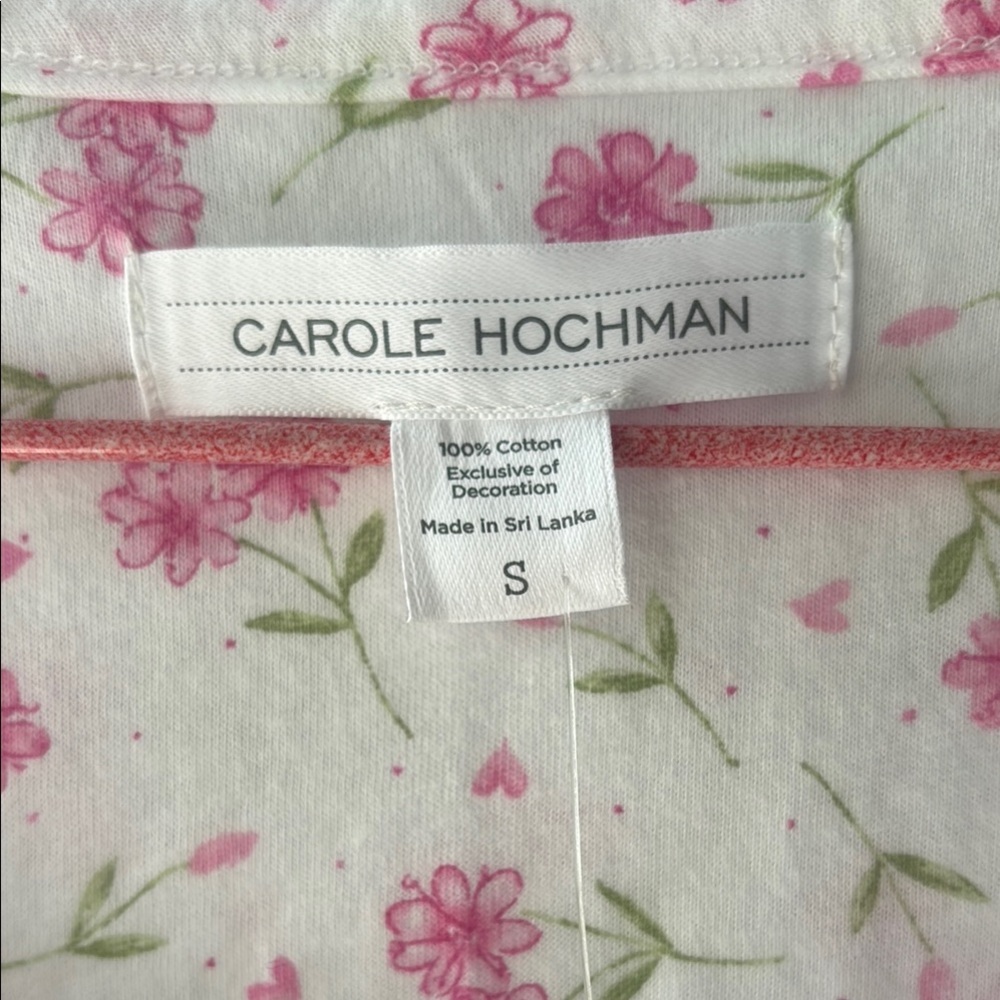 Carole Hochman White and Pink Pajamas‎ Size S - Picture 2 of 11